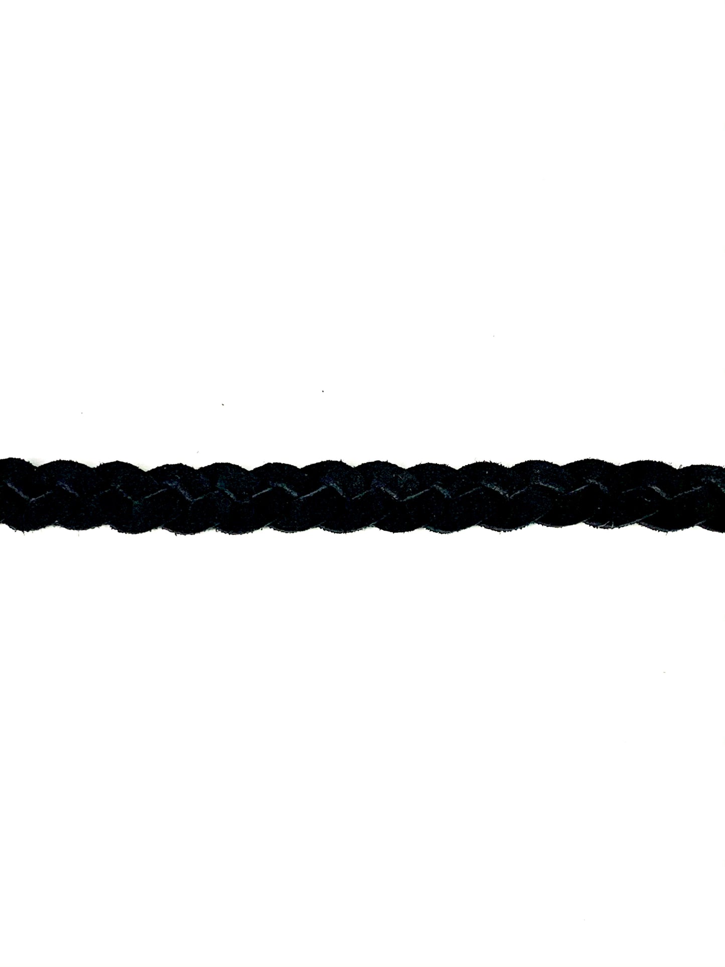 Braided Black Leather Headband