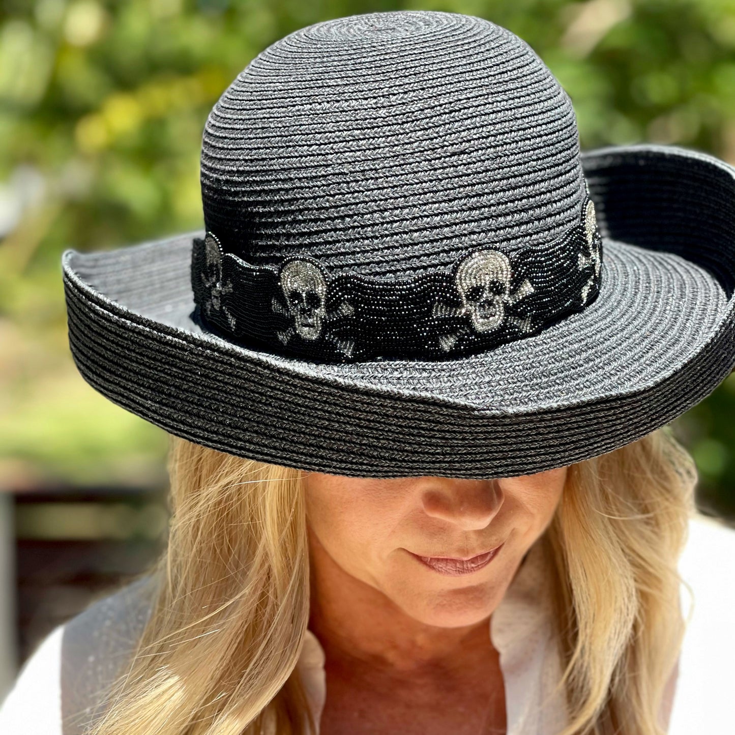 Skull and Crossbones Hat Band