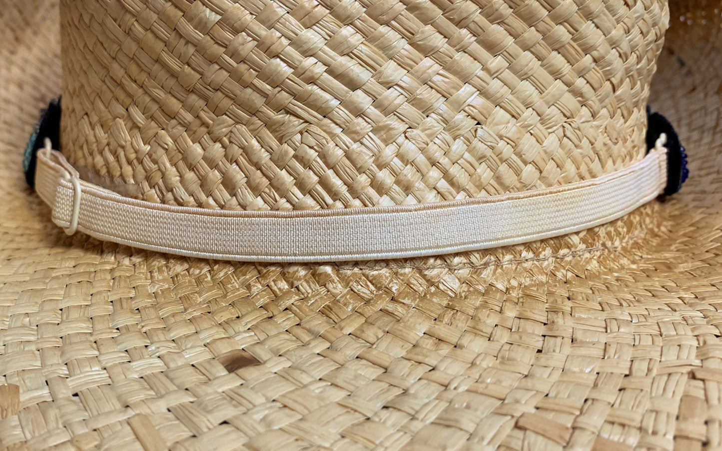 White Leather Hat Band