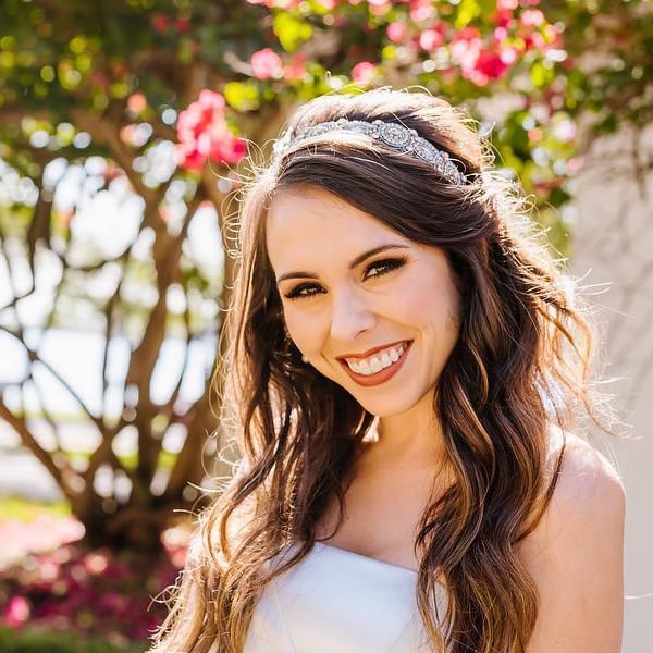 hand beaded crystal bridal headband