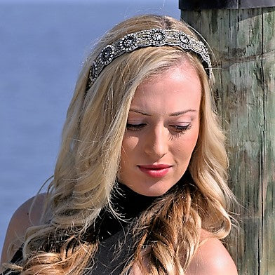 Ashley Beaded Headband - Infinity Headbands by Ambrosia Designs