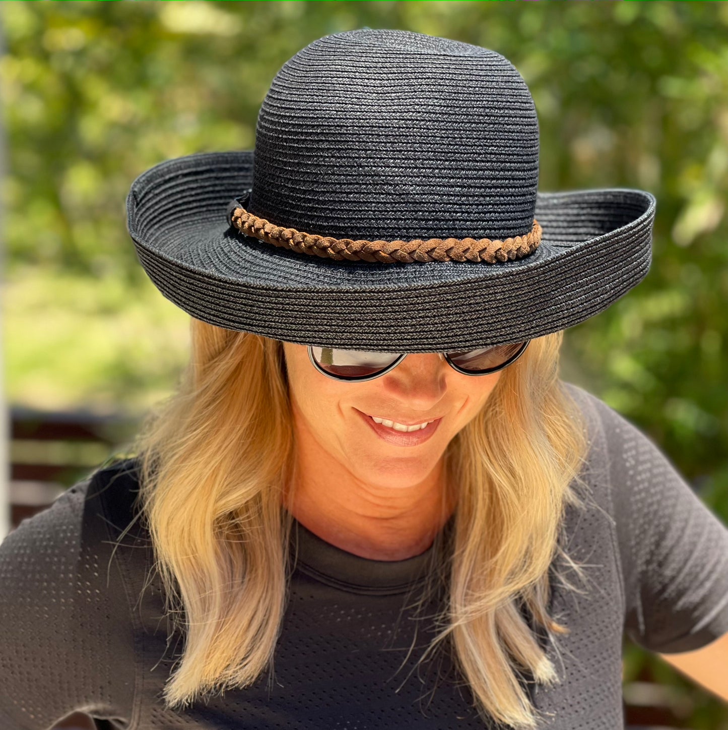 Brown Leather Hat Band