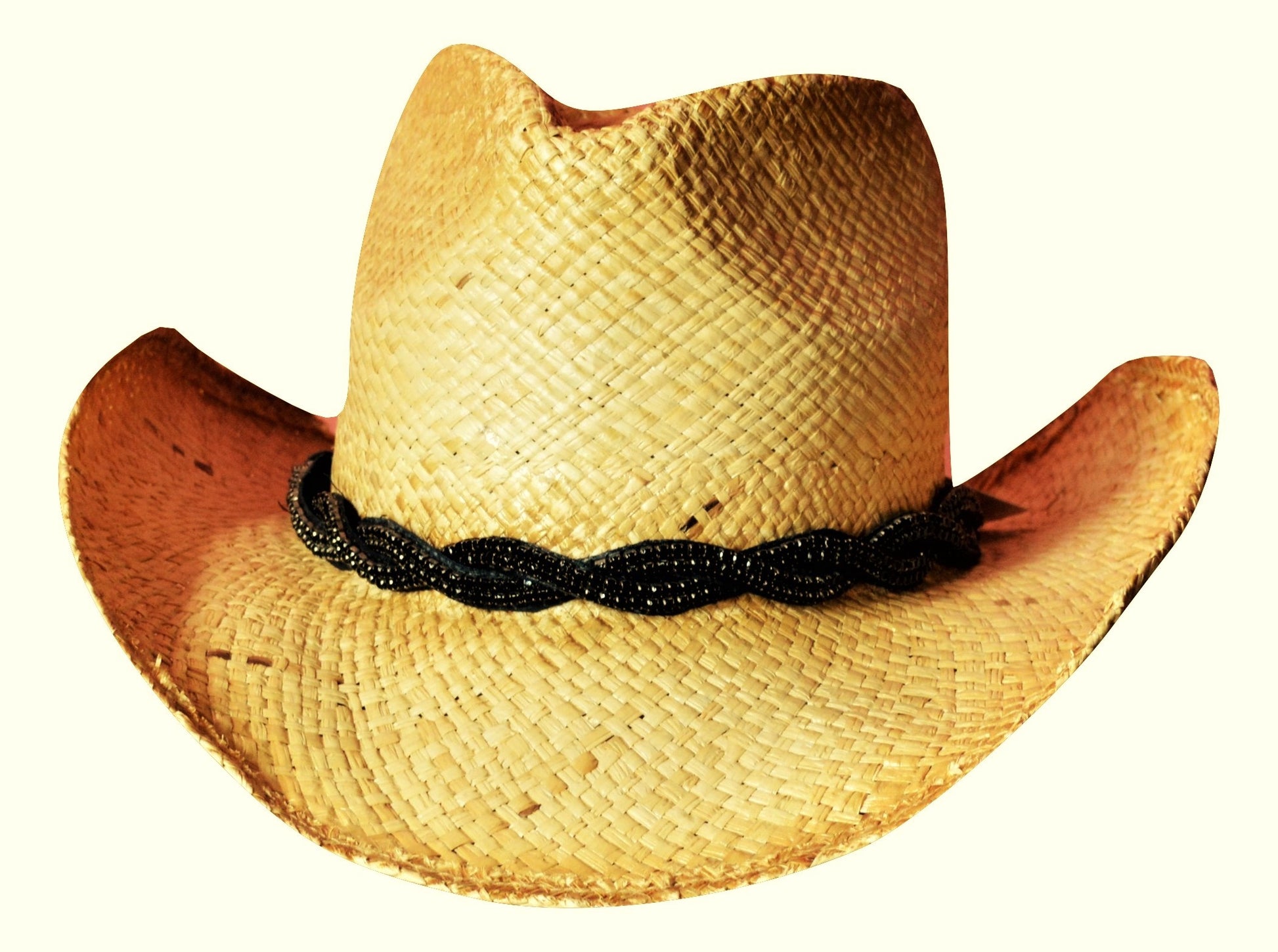 Makenzie Black Beaded Western Hat Band