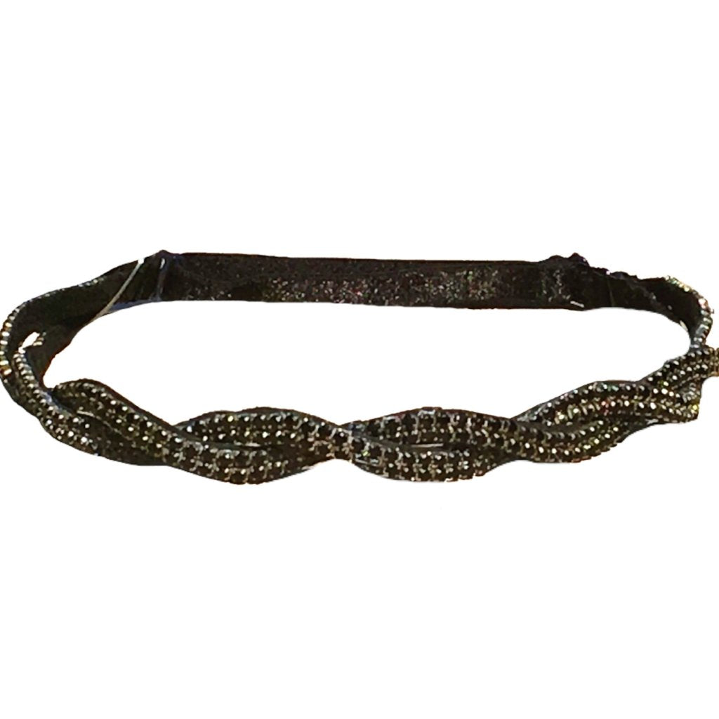 Thin beaded hat band with adjustable strap