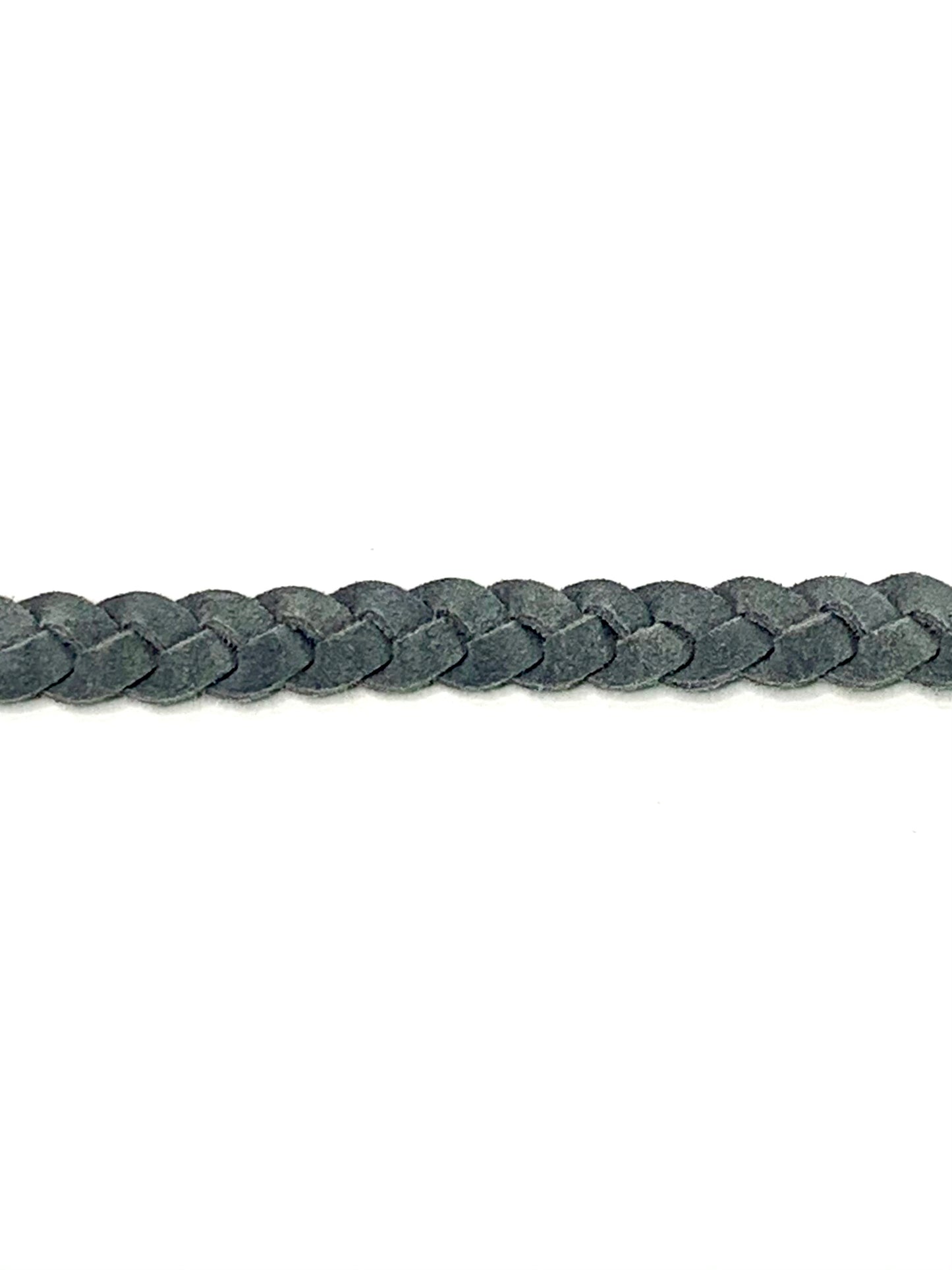 Gray Leather Hat Band