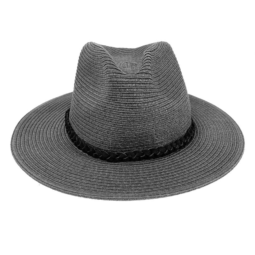 Black Leather Hat Band