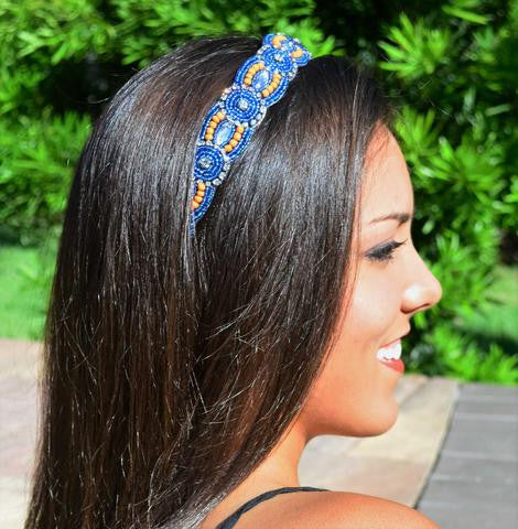 Laurel Beaded Headband - Infinity Headbands by Ambrosia Designs