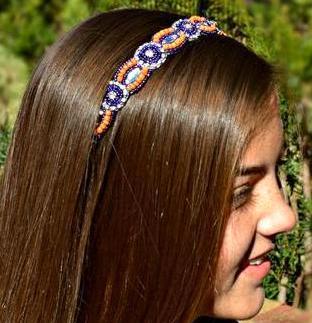 Lindsay Beaded Headband - Infinity Headbands by Ambrosia Designs
