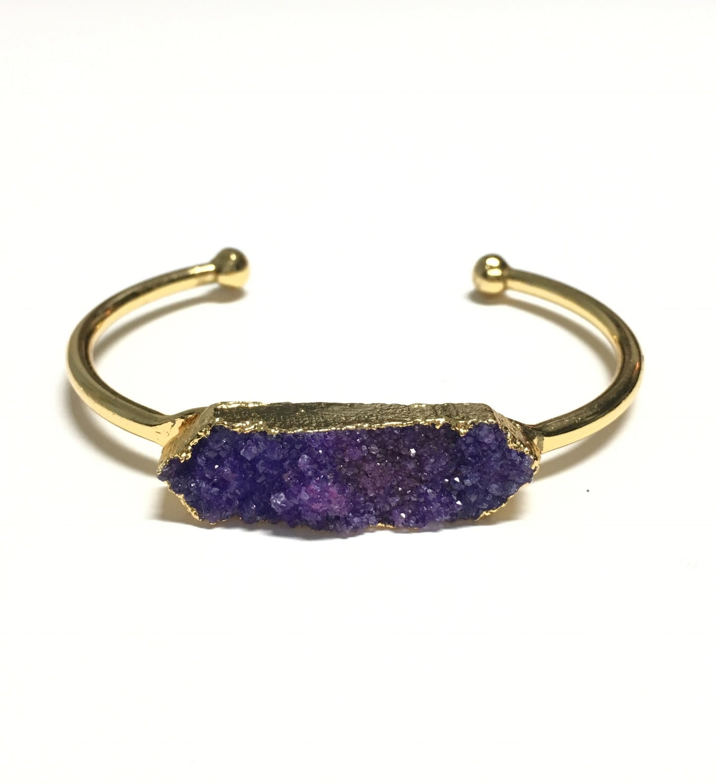 Gold Druzy Cuff Bracelet - Infinity Headbands by Ambrosia Designs