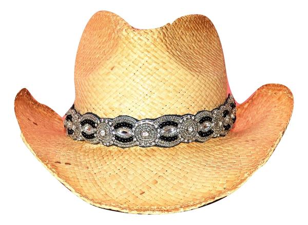 Black and Silver hat band