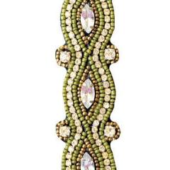 rhinestone hat band, western hat band, hand beaded hat band