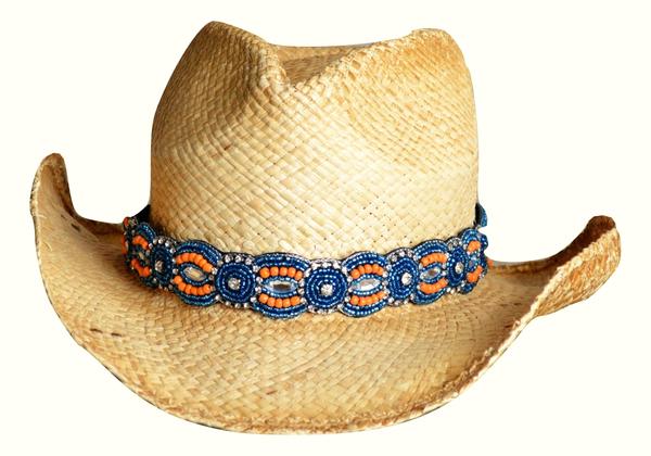 Blue and Orange hat band
