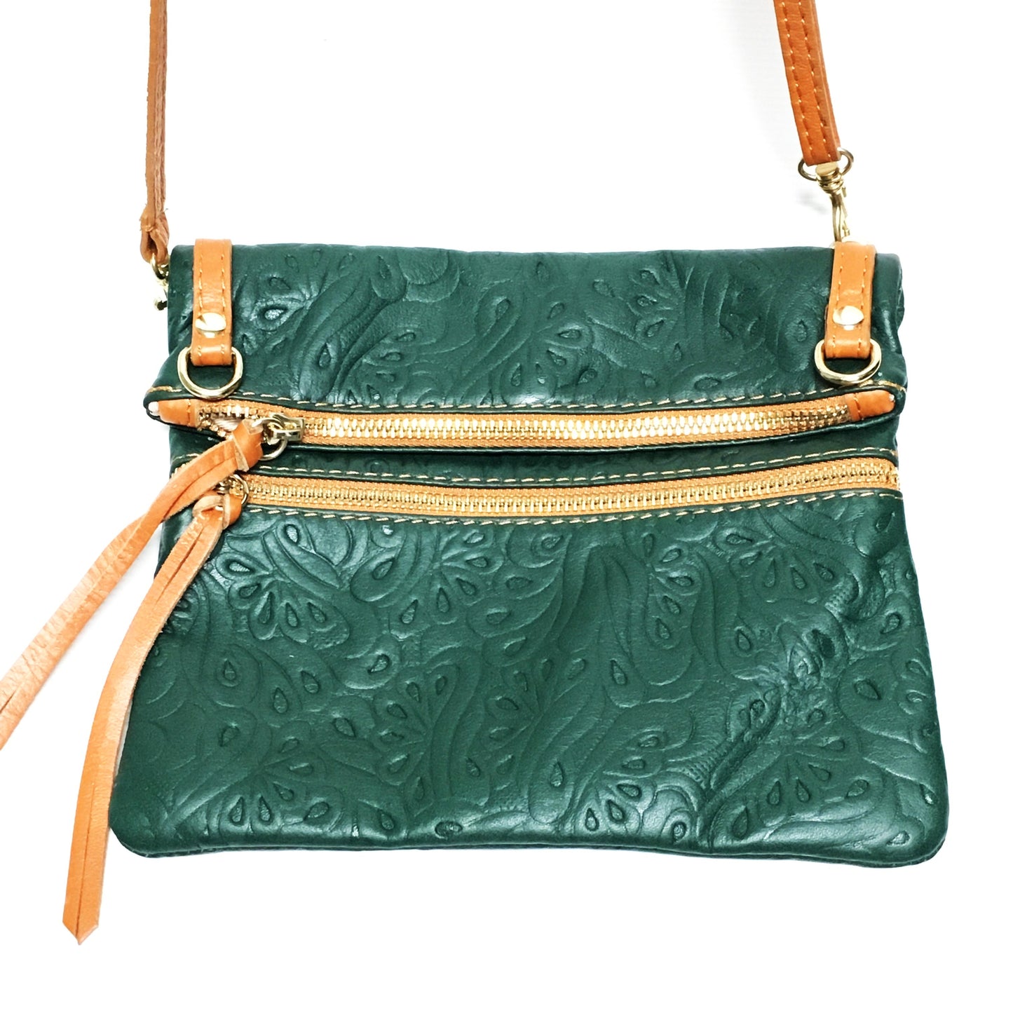 handbag, Green Leather purse, green handbag, green italian leather purse